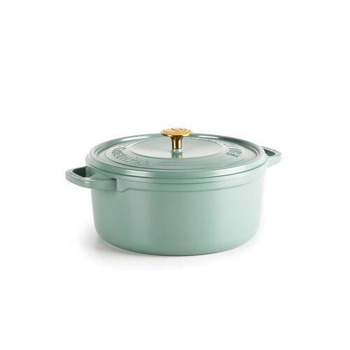 GreenPan Featherweights Casserole With Lid 24cm/ 4.20L  Smokey Blue